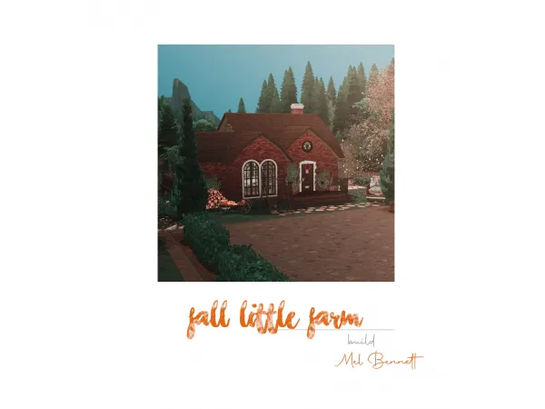 Maxis Match Fall Sweet Farm Build - The Sims 4 Custom Content