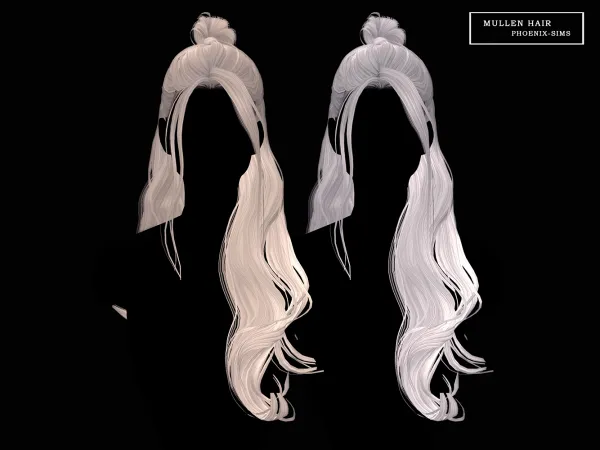 Alpha Mullen Hair - The Sims 4 Custom Content