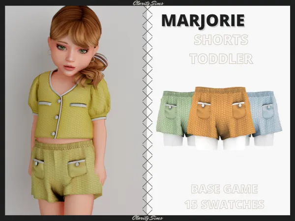 Alpha Shorts Toddler - The Sims 4 Custom Content