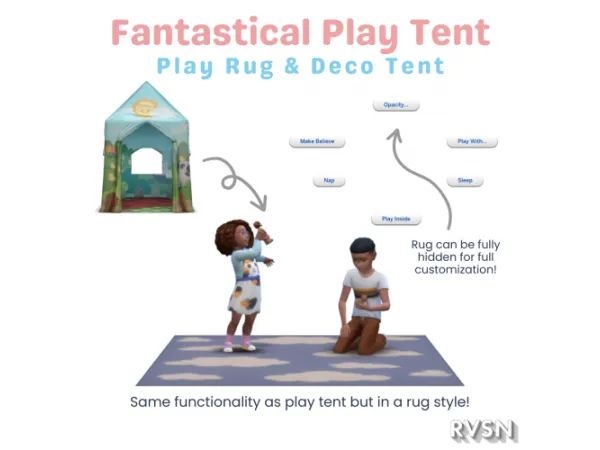 Maxis Match Fantastical Play Rug - The Sims 4 Custom Content