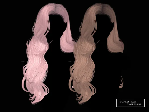 Alpha Coffey Hair - The Sims 4 Custom Content