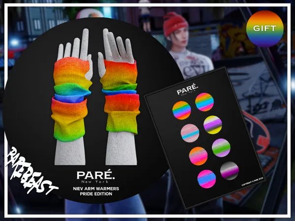 Alpha pare niev arm warmers pride edition - The Sims 4 Custom Content