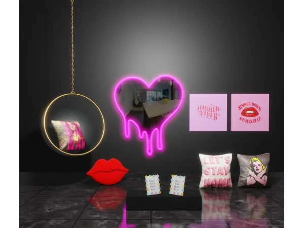 Alpha Extraaa Bedroom Decor - The Sims 4 Custom Content