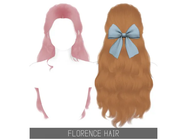 Alpha FLORENCE HAIR TODDLER CHILD by simpliciaty - The Sims 4 Custom Content