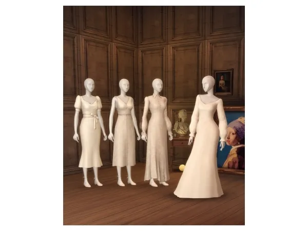 Maxis Match Vintage with Pearl (45 Color) by Rusty's - The Sims 4 Custom Content