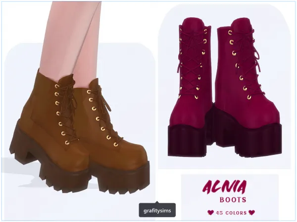 Alpha Alivia Boots - The Sims 4 Custom Content