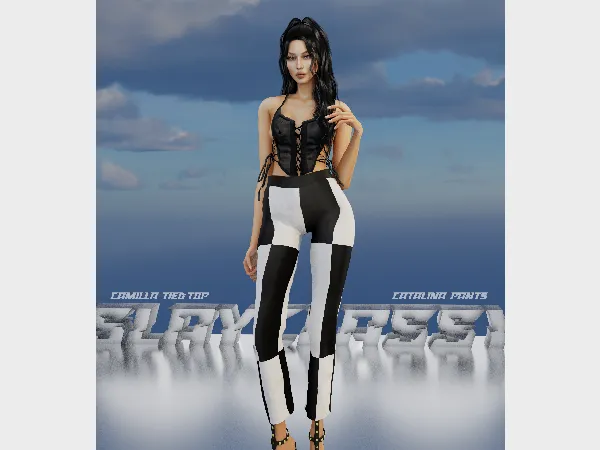 Alpha SC144 CATALINA PANTS - The Sims 4 Custom Content