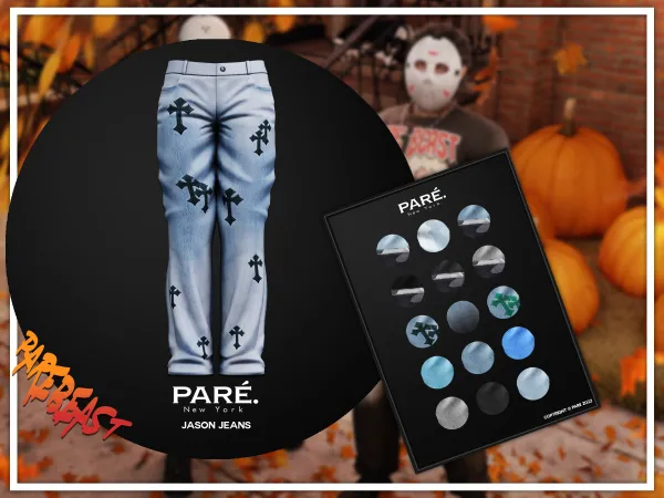 Alpha PARE Jason Jeans - The Sims 4 Custom Content