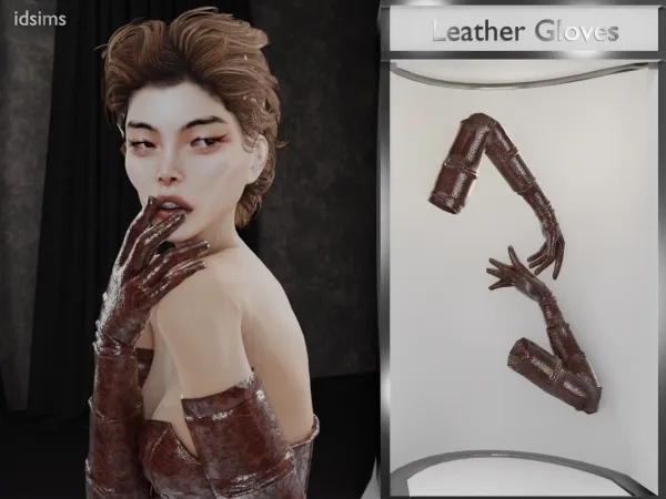 Alpha Pure Lether Gloves - The Sims 4 Custom Content