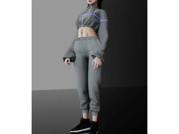 Alpha FCADYS TOP X JOGGERS SPORT by Whimp 1337 - The Sims 4 Custom Content