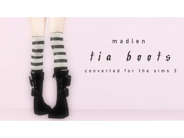 Madlen Tia Boots by simsfinds - The Sims 3 Custom Content