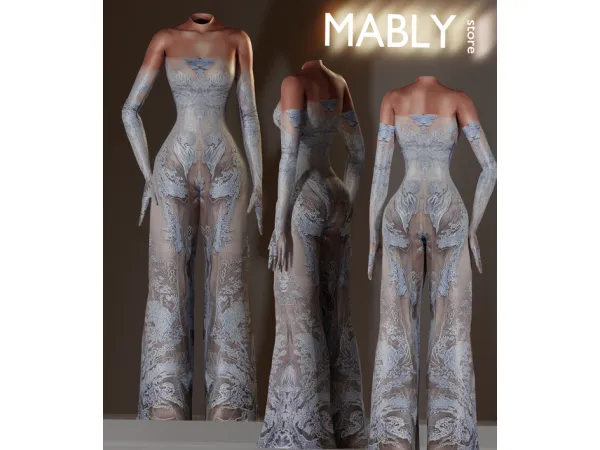 Alpha Bridal 22 by Mably - The Sims 4 Custom Content