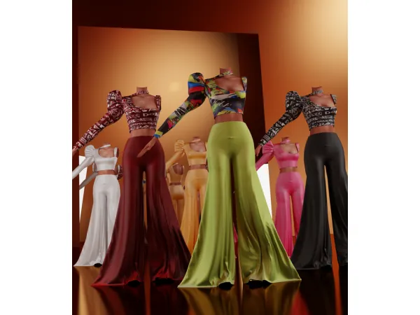 Alpha Puff Jumpsuit by Mably - The Sims 4 Custom Content