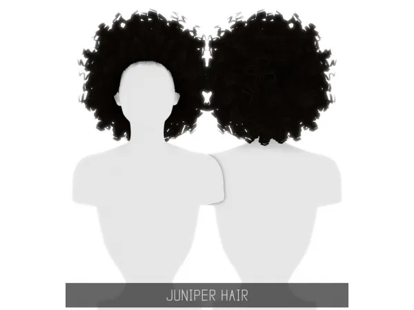 Alpha JUNIPER HAIR by simpliciaty - The Sims 4 Custom Content