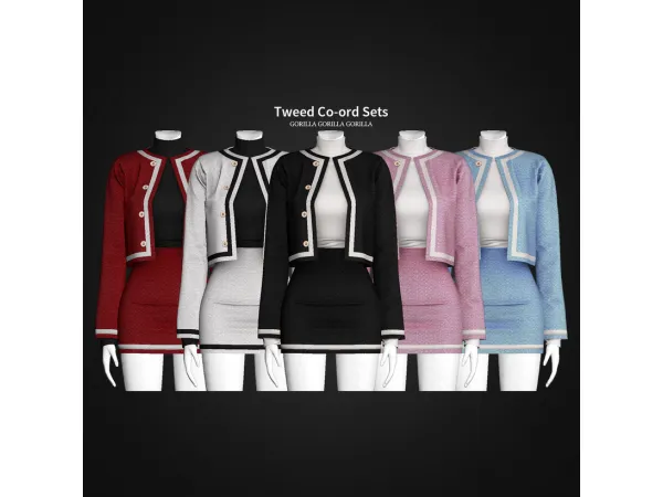 Tweed Co-ord Sets by gorillax3