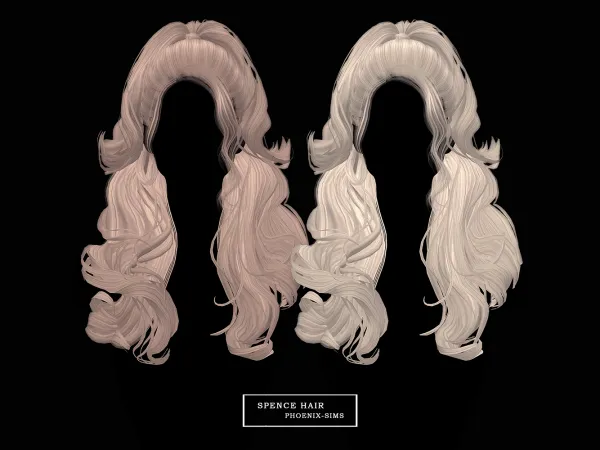 Alpha Spence Hair - The Sims 4 Custom Content