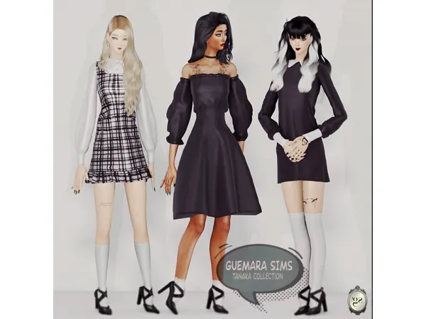 Tanaka collection (dresses and poses) by Guemara