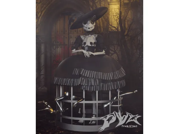 Alpha halloween drop 001 by PYX - The Sims 4 Custom Content