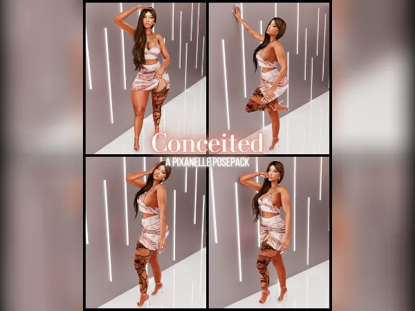 Alpha Pixanelle Conceited Posepack - The Sims 4 Custom Content