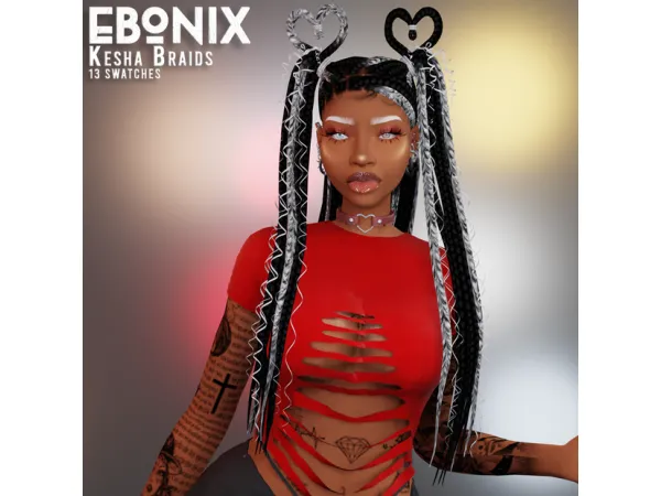 Kesha Braids by Ebonixsims