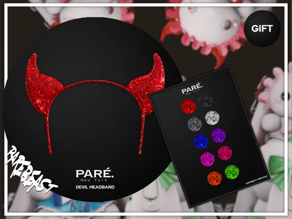 Alpha PARE Devil Headband - The Sims 4 Custom Content
