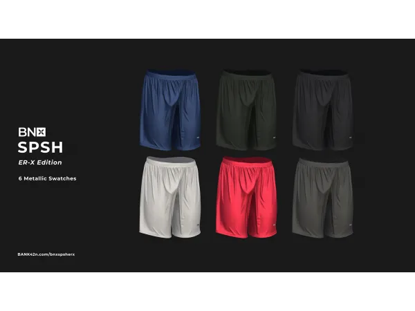Alpha BNX SPSH Men's Sport Shorts ER X Edition - The Sims 4 Custom Content