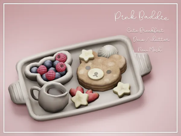Mix Cute Breakfest - The Sims 4 Custom Content
