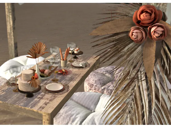 Dinner at the beach by Pinkboxdesign