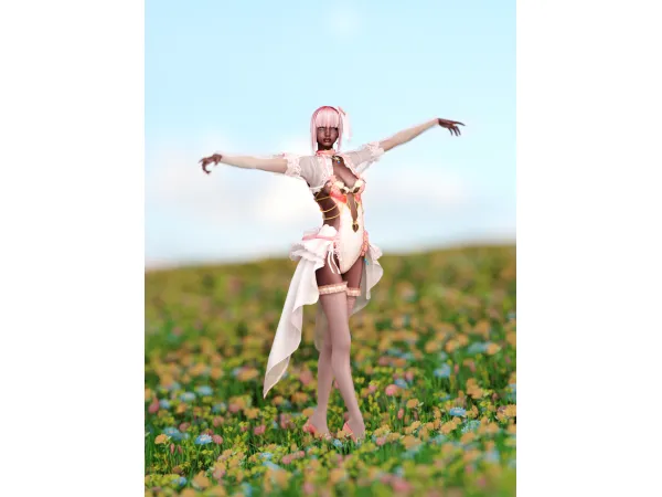 Alpha DOAXVV Dolce Peach by Simsonico - The Sims 4 Custom Content