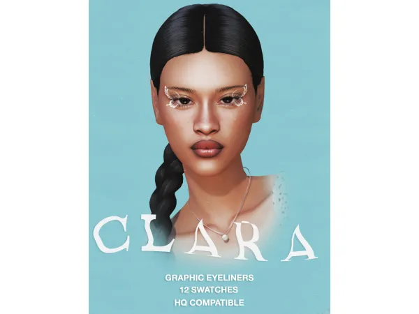 Alpha EYELINER SETS CLARA by magbay - The Sims 4 Custom Content