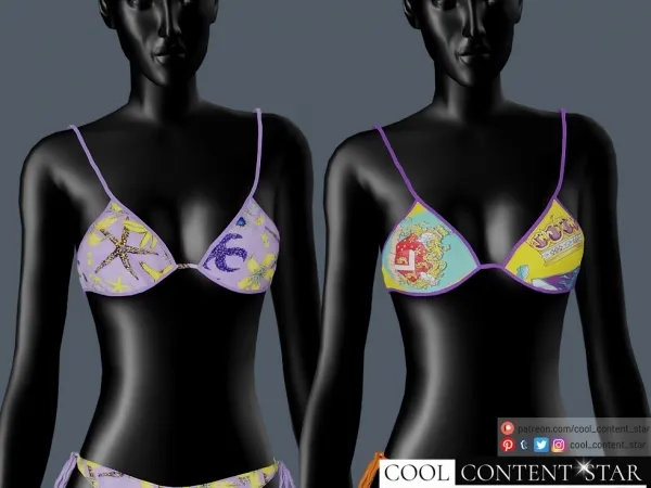Alpha SWIMSUIT TOP cool_content_star - The Sims 4 Custom Content