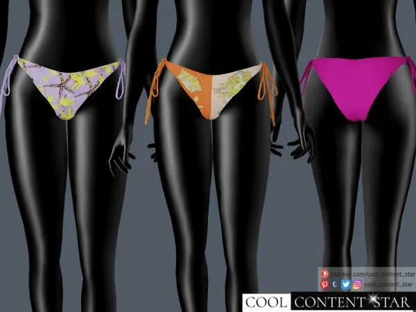 Alpha SWIMSUIT BOTTOM - The Sims 4 Custom Content