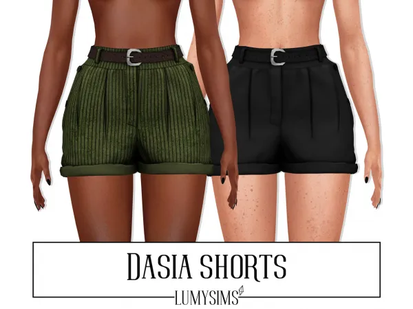 Alpha DASIA SHORTS - The Sims 4 Custom Content