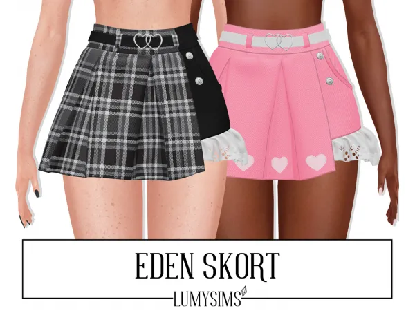 Alpha EDEN SKORT - The Sims 4 Custom Content