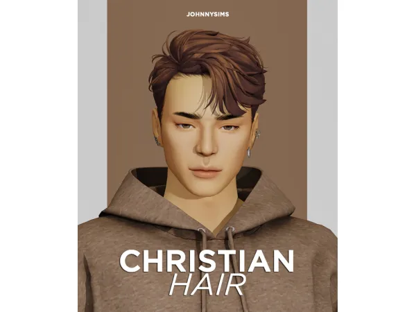 Maxis Match Christian Hair by JohnnySims - The Sims 4 Custom Content