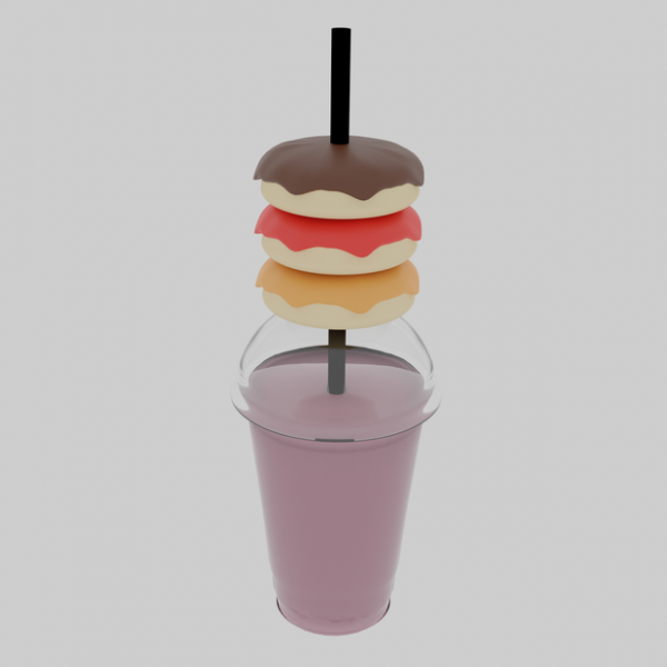 Alpha Donnuts and Smoothie by simsfinds - The Sims 4 Custom Content