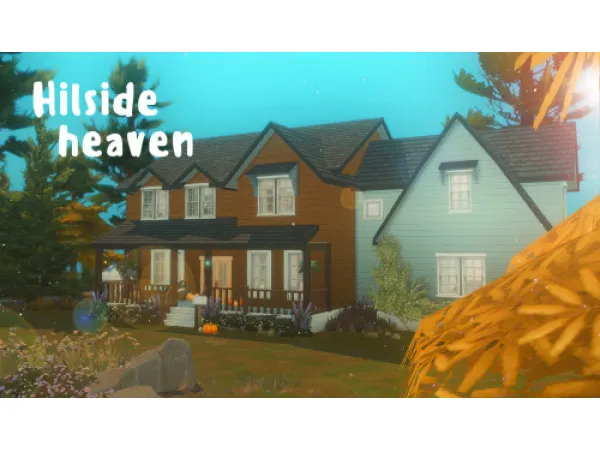 Maxis Match Hillside Haven by simsfinds - The Sims 4 Custom Content