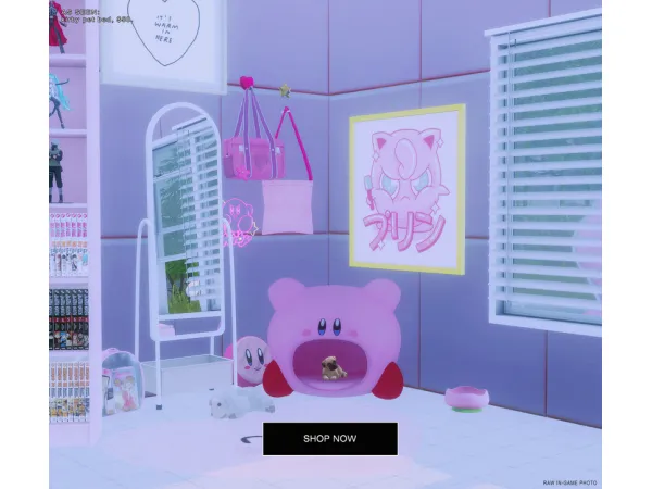 Alpha bknysimz kirby pet bed - The Sims 4 Custom Content