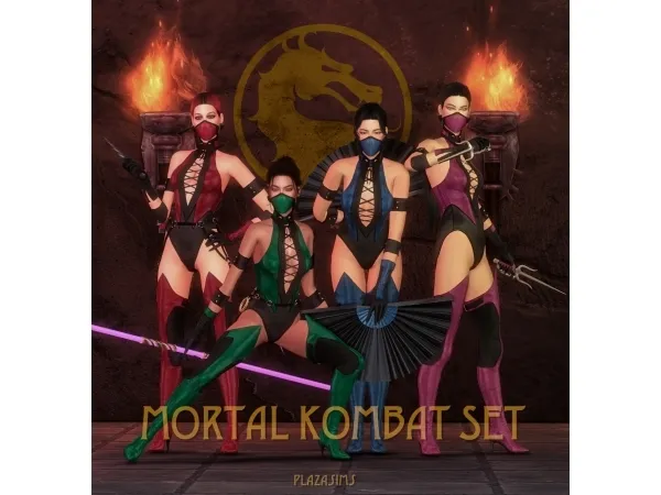 Alpha MORTAL KOMBAT SET - The Sims 4 Custom Content
