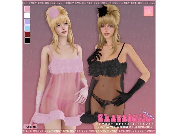 Alpha HONEY Shagadelic Fembot Set by SM Sims - The Sims 4 Custom Content