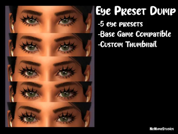 Mix Eye Preset Dump by NoNvme Studios - The Sims 4 Custom Content