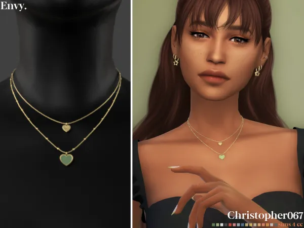 Alpha ENVY NECKLACE - The Sims 4 Custom Content