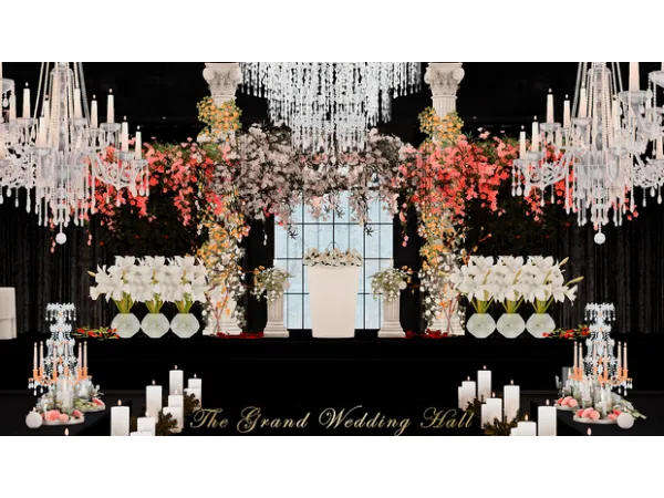 Alpha The Grand Wedding Hall (Updated) by Atelier Lena - The Sims 4 Custom Content