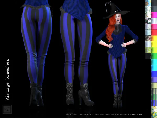 Alpha Vintage breeches by simsfinds - The Sims 4 Custom Content