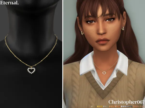 Alpha ETERNAL NECKLACE by simsfinds - The Sims 4 Custom Content