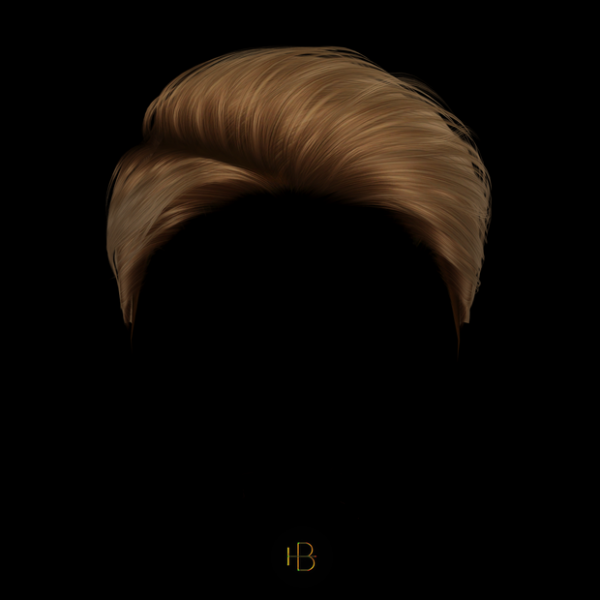 Alpha HAIR 57 CROISSANT(VER1) by simsfinds - The Sims 4 Custom Content