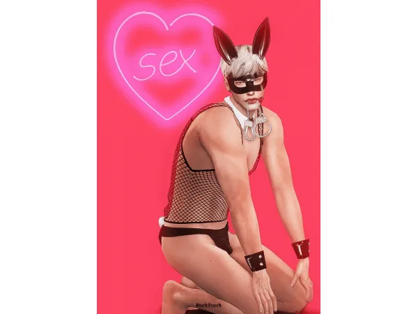 Alpha Playboy Costume Set Gift 2 - The Sims 4 Custom Content