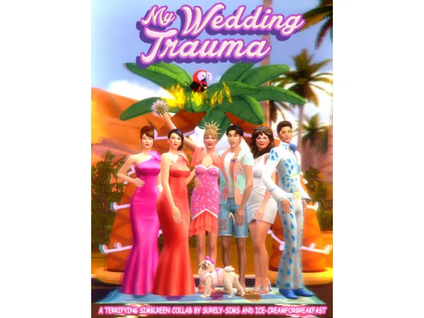 Maxis Match My Wedding Trauma A Simblreen 2022 Collab with Surely Sims creamforbreakfast by ice - The Sims 4 Custom Content