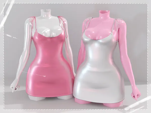 Alpha Push up dress - The Sims 4 Custom Content
