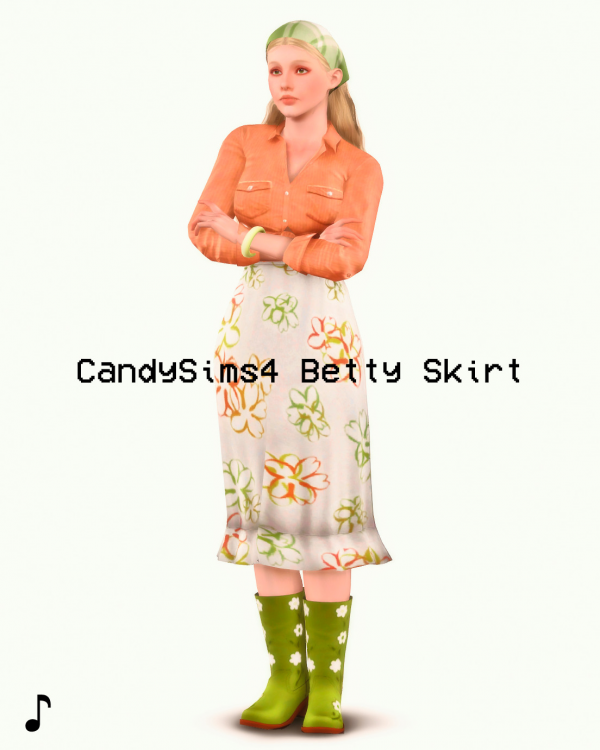 Betty Skirt Conversion by simsfinds - The Sims 3 Custom Content